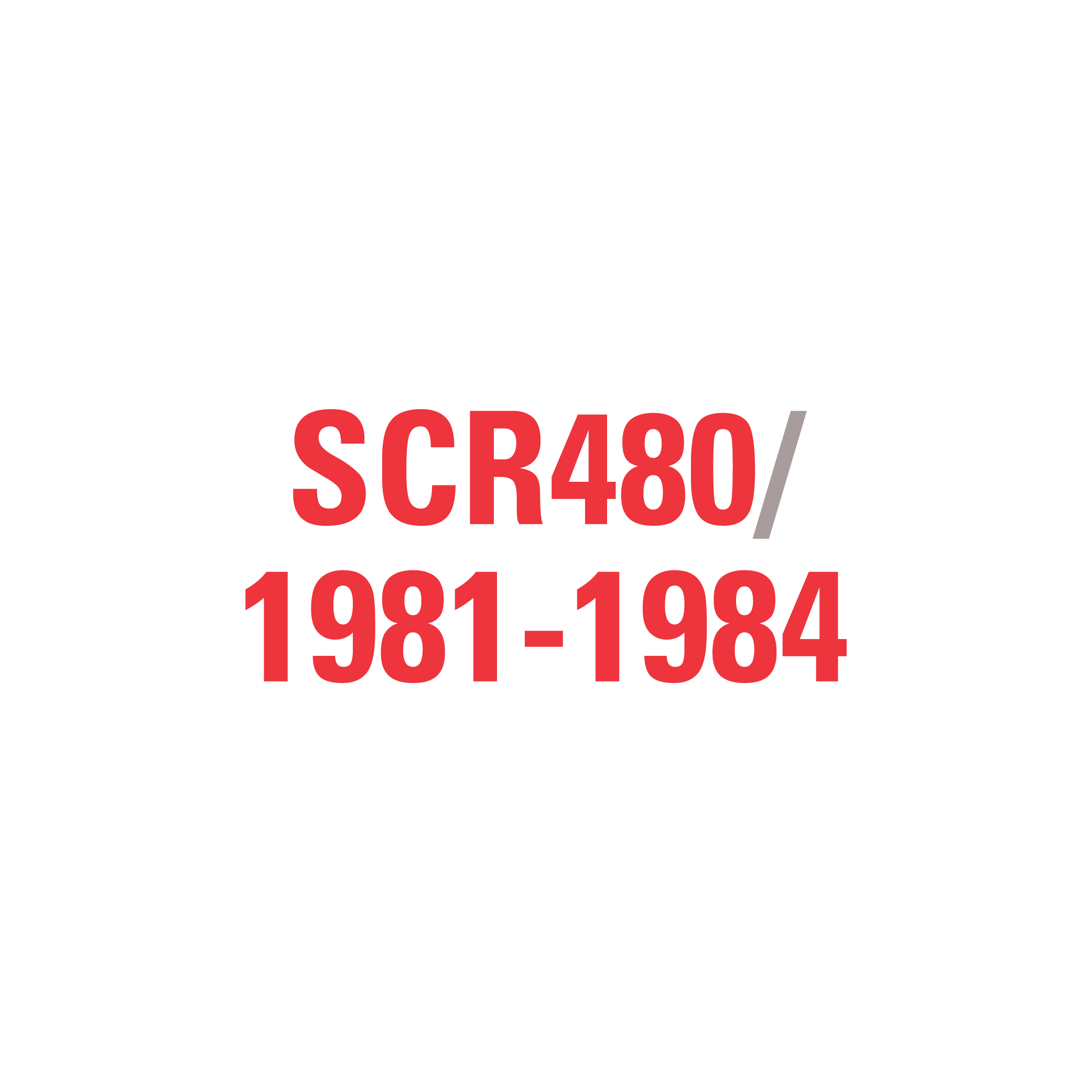 SCR480 1981-1984